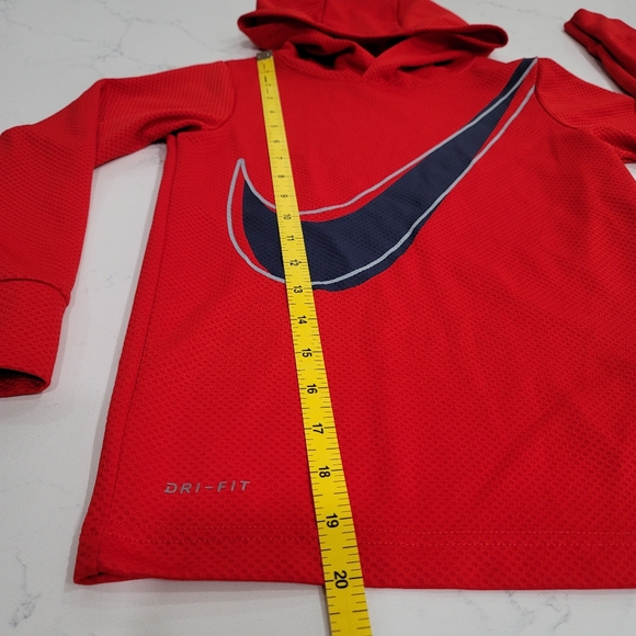 NWOT Nike Lightweight Waffle Pattern Hooded Boys Top Size 7 - Picture 6 of 10